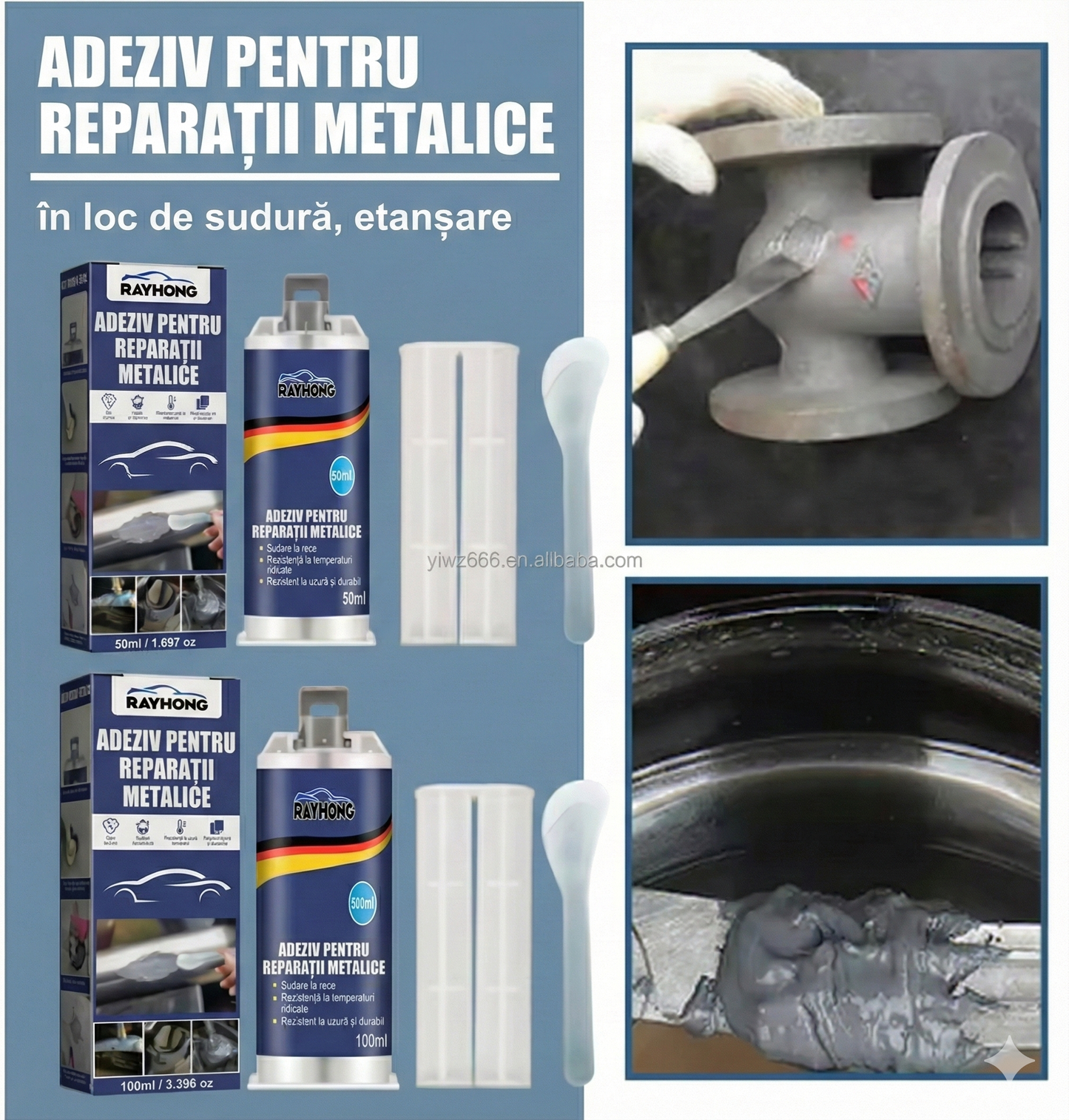 Sudură Lichidă - Adeziv Reparator pentru Metal (Alternativă la Sudură)