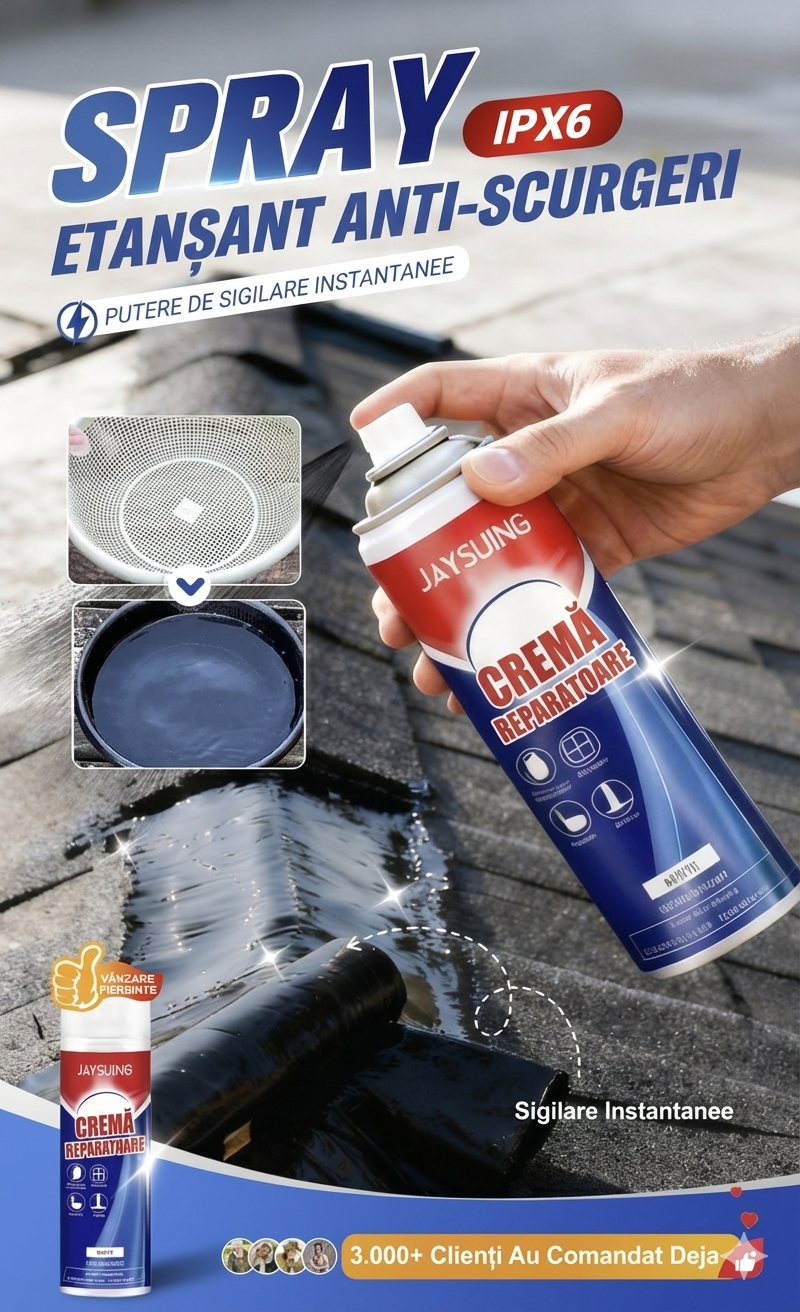 Pastă Reparatoare Universală "Stop Scurgeri" - Izolare Perfectă pentru Baie, Acoperiș și Instalații Sanitare