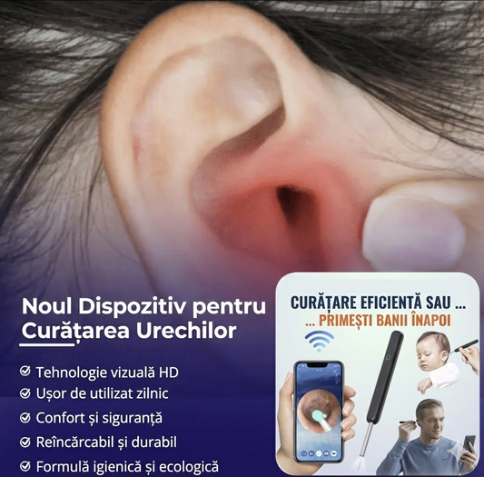 Otoscop Inteligent cu Cameră HD